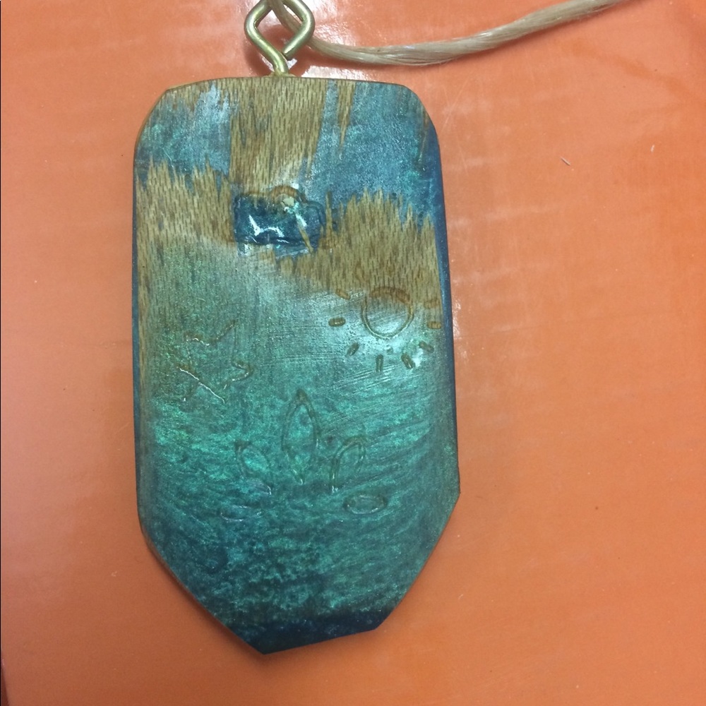 Wood/ Resin necklace